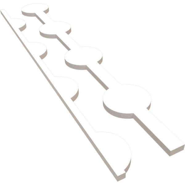 Ekena Millwork Bridgeport 47 in. H x 0.75 in. W Slatwall Panels in PVC 12-Pack