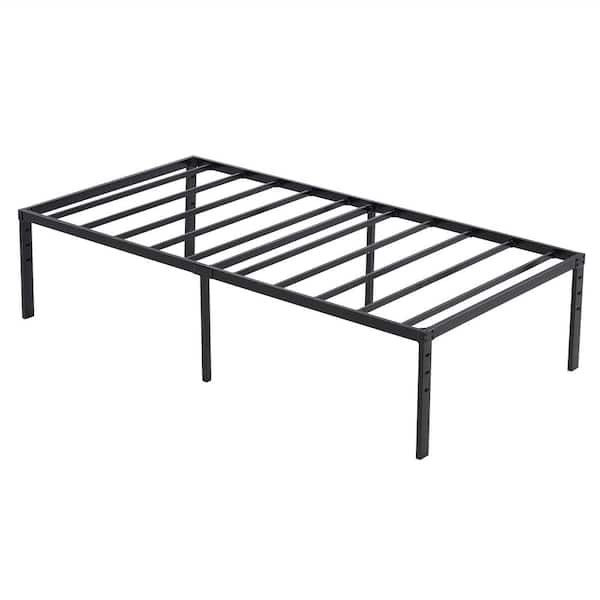 Black Metal Frame Twin Platform Bed