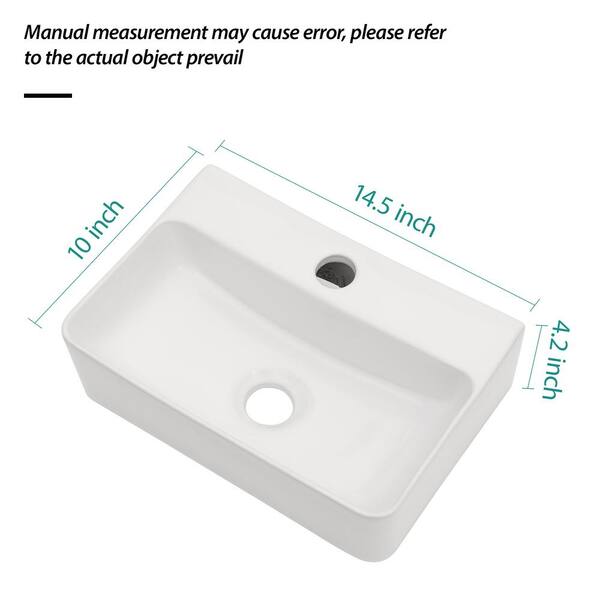 Tahanbath 20 in. x 18 in. Corner Bathroom Sink in White Z
