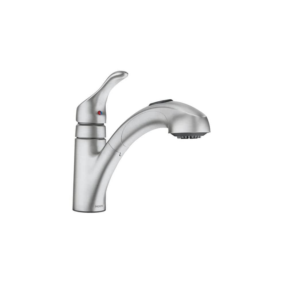 MOEN Renzo Spot Resist Stainless 9 in. H Pull Out Sprayer Kitchen