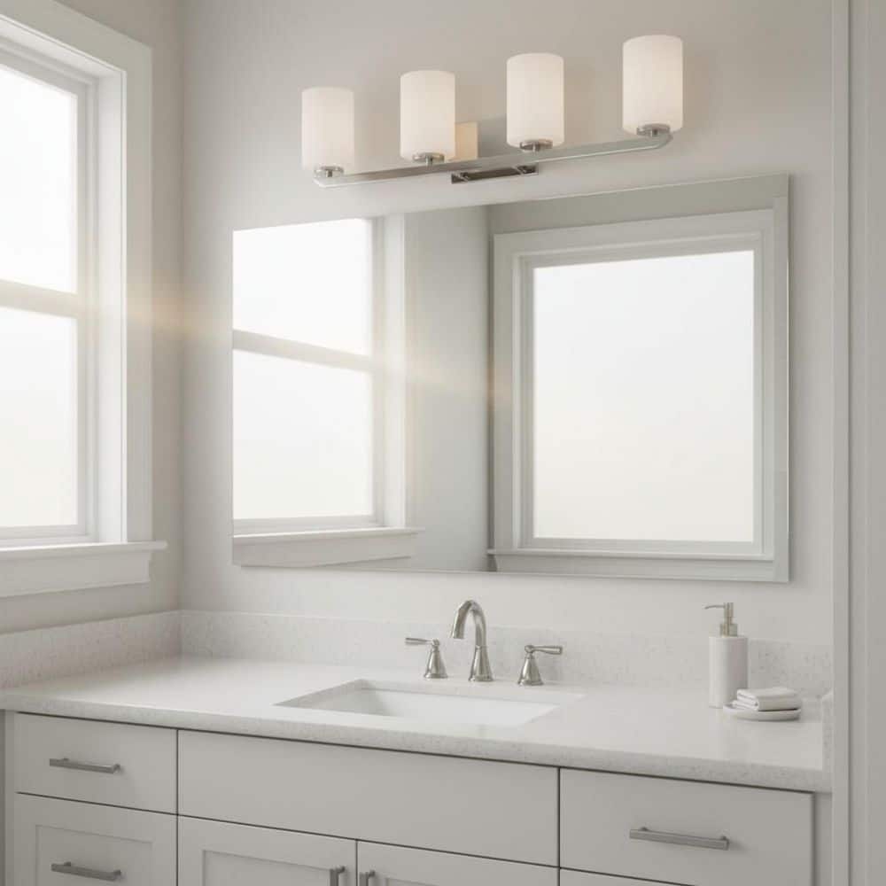Kyra 30.0 in. 4-Light Polished Nickel Vanity Light price history on PriceWatchPro