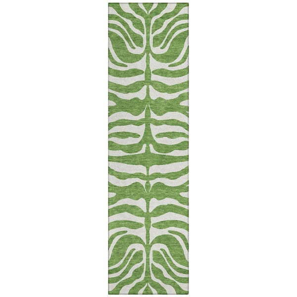 Chantille Machine Washable Indoor/Outdoor Abstract ACN1042 Green 2 ft. 3 in. x 7 ft. 6 in. Area Rug
