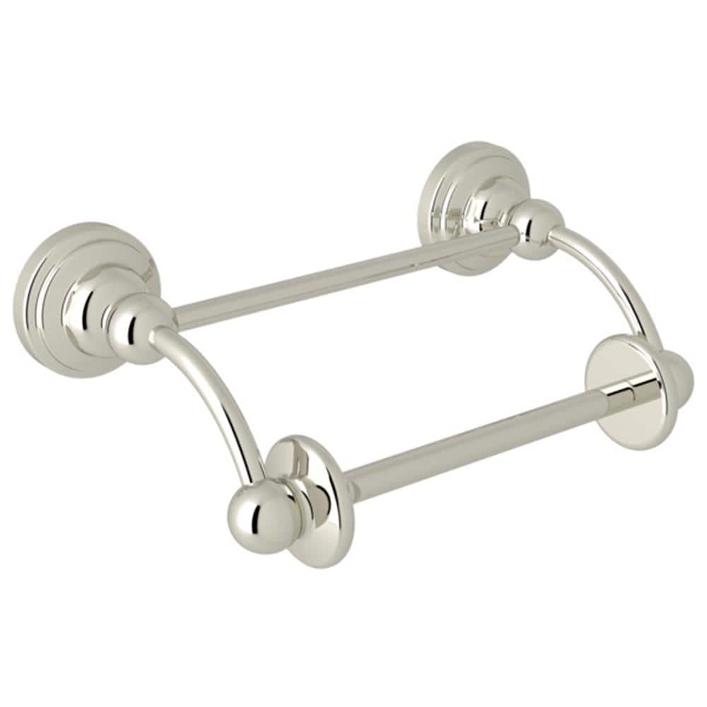 Polished Nickel) Rohl U.6960PN Perrin and Rowe Toilet Paper Holder with  スイングing or リフト Arm for Roll in Polished Nickel