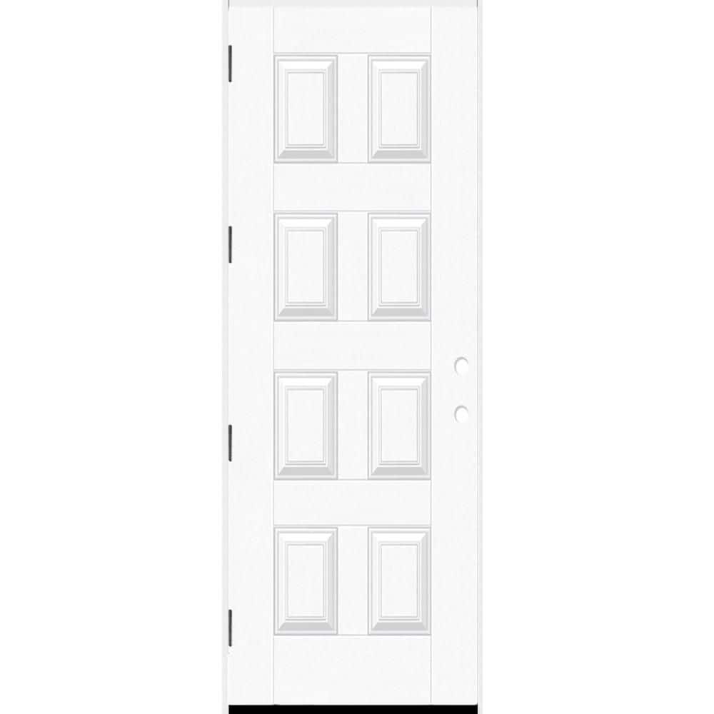 Regency 42 in. x 96 in. 8-Panel RHOS Unfinished Mahogany Fiberglass Prehung Front Door w/ 6-9/16 Jamb price history on PriceWatchPro