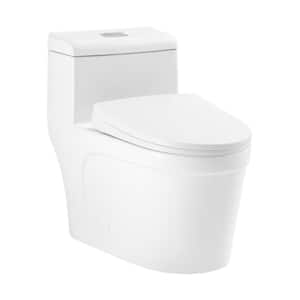 Kent One-Piece 1.6 GPF Dual Flush Elongated Toilet in White