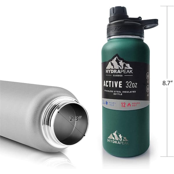 HYDRAPEAK Active Flow 32 oz. Graphite Triple Insulated Stainless