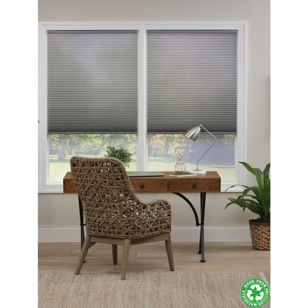 Perfect Lift Window Treatment Cut-to-Width Anchor Gray Cordless Top Down  Bottom Up Light-Filtering Eco Polyester Cellular Shade 44.5 in. W x 72 in.  L QQGR444720 - The Home Depot