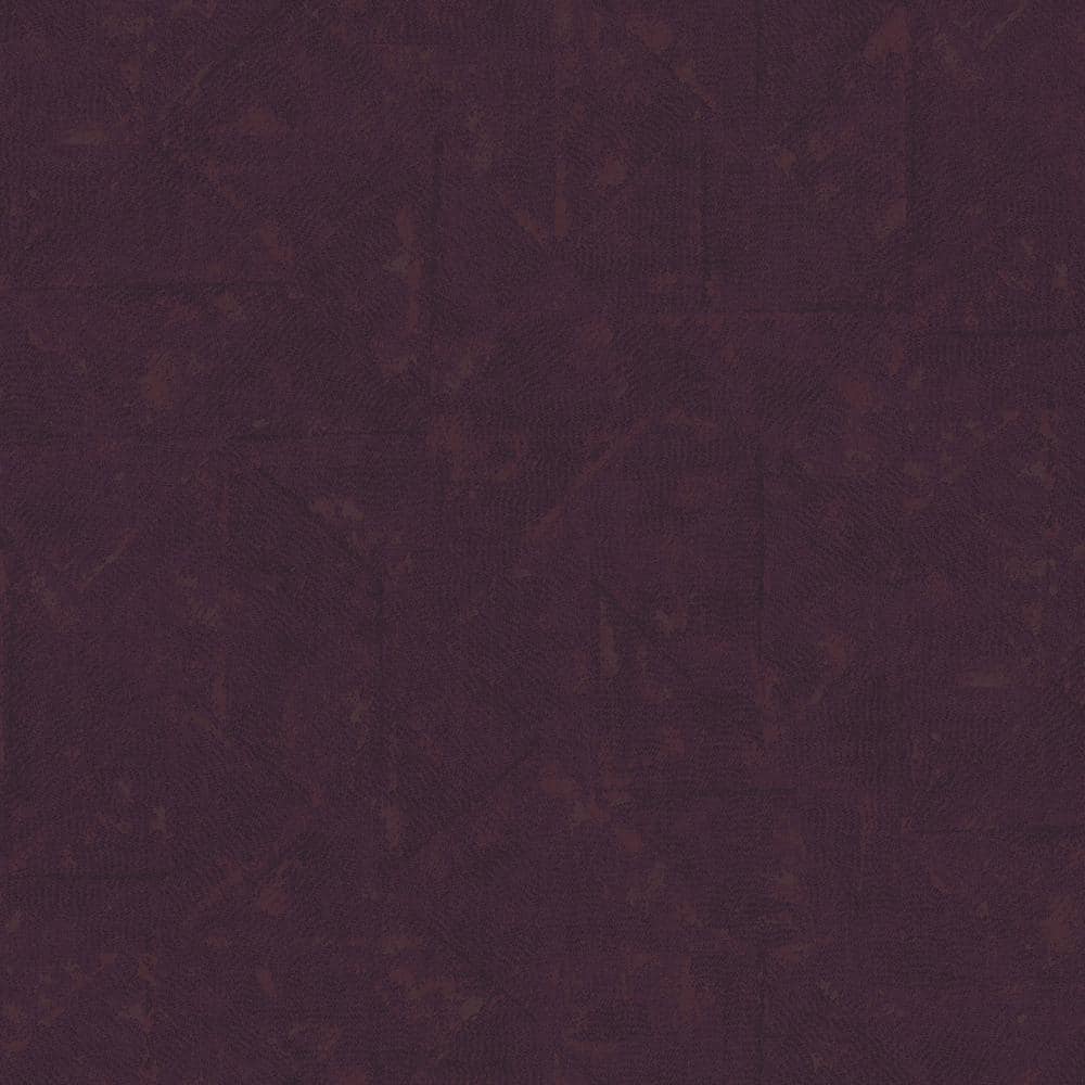 Absolutely Chic Purple Distressed Geometric Motif Vinyl on Non-Woven Non-Pa