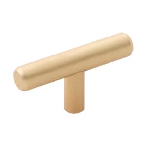 Bar Pulls Collection 1/2 in. Royal Brass Cabinet T Knob