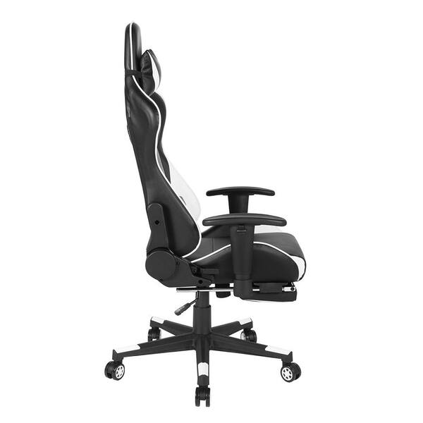 gt force gaming chair black and white