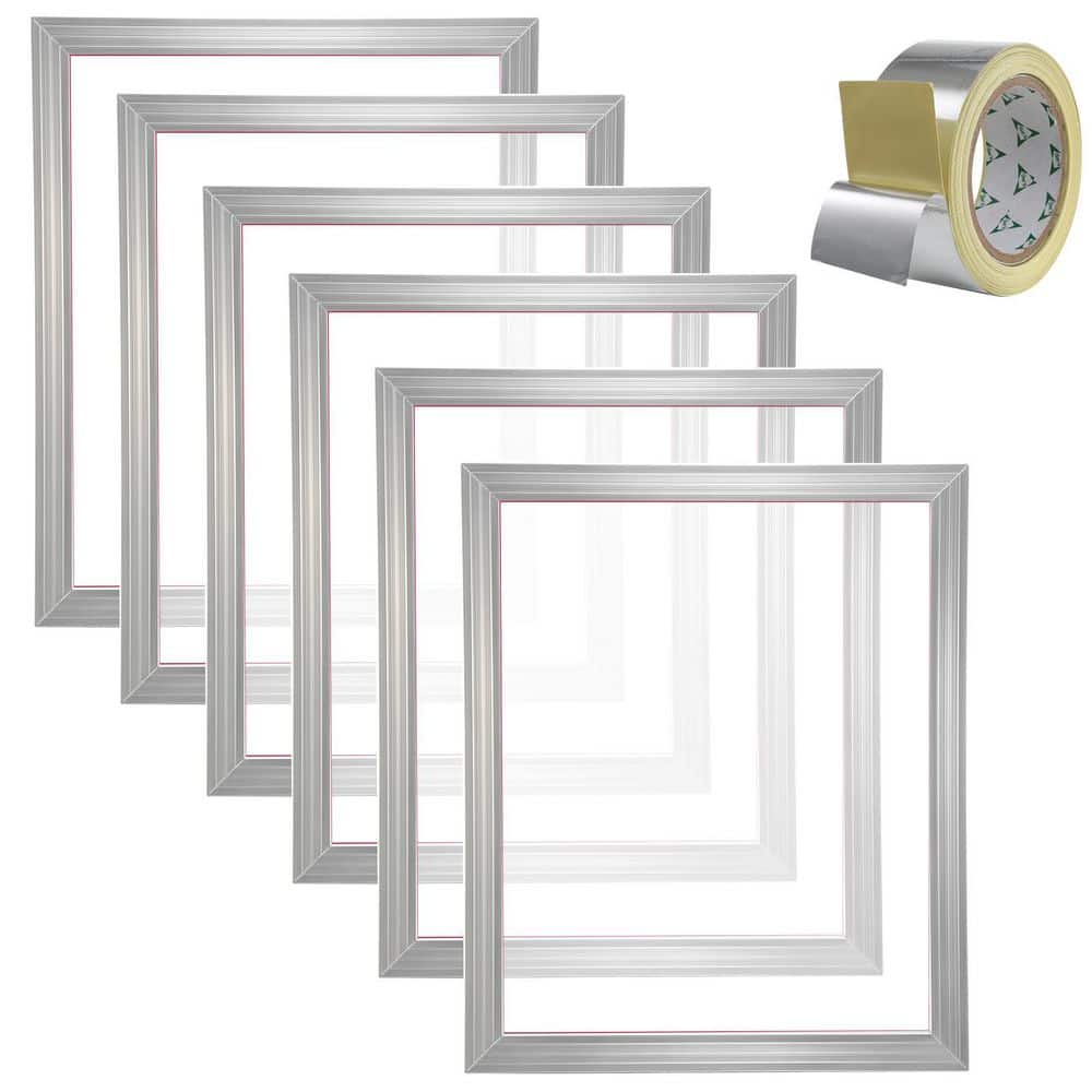 SKYSHALO Screen Printing Kit, 6-Pieces Aluminum Silk Screen