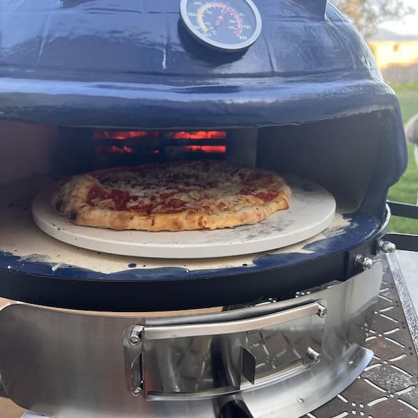 Lifesmart Charcoal Pizza Oven - Turquoise - SCS-CPO21TQ : BBQGuys