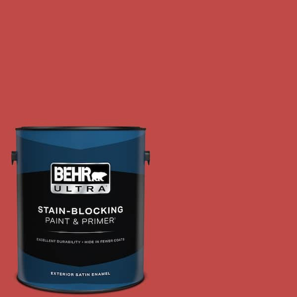 BEHR ULTRA 1 gal. #P160-6 Intrigue Satin Enamel Exterior Paint & Primer