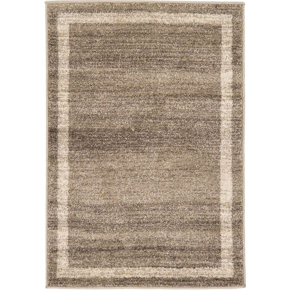 Unique Loom Del Mar Maria Light Brown 2' 2 x 3' 0 Area Rug 3127295 ...