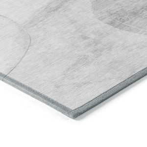 Chantille ACN545 Gray 10 ft. x 14 ft. Machine Washable Indoor/Outdoor Geometric Area Rug
