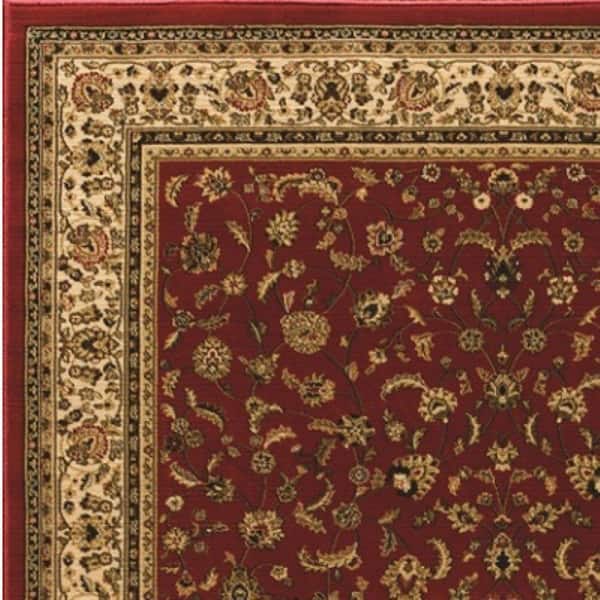 Sapphire Sarouk Claret 9 in. x 26 in. Stair Tread Cover