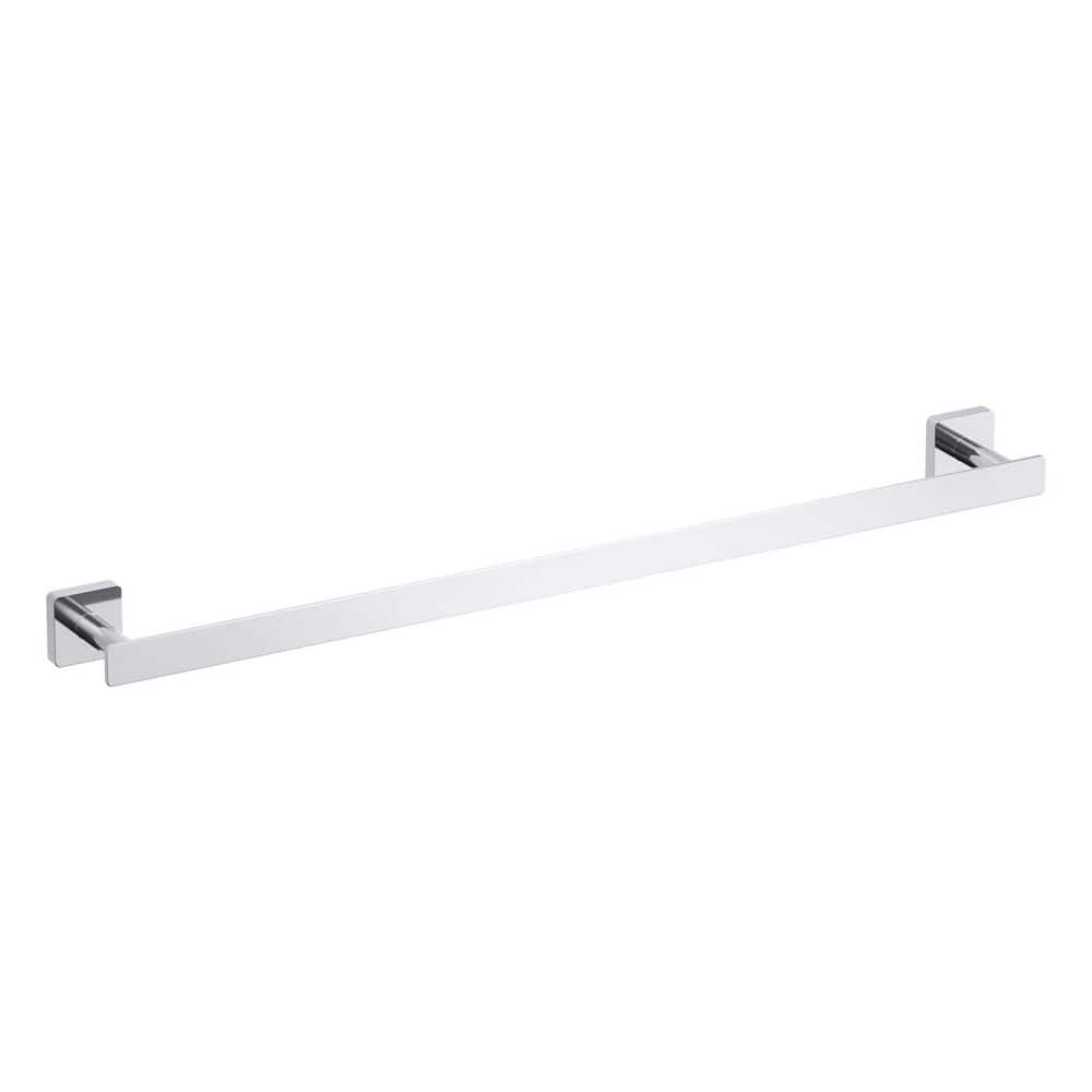 Bathroom Accessories 23.62 in. Wall Mounted Towel Bar in Chrome price history on PriceWatchPro