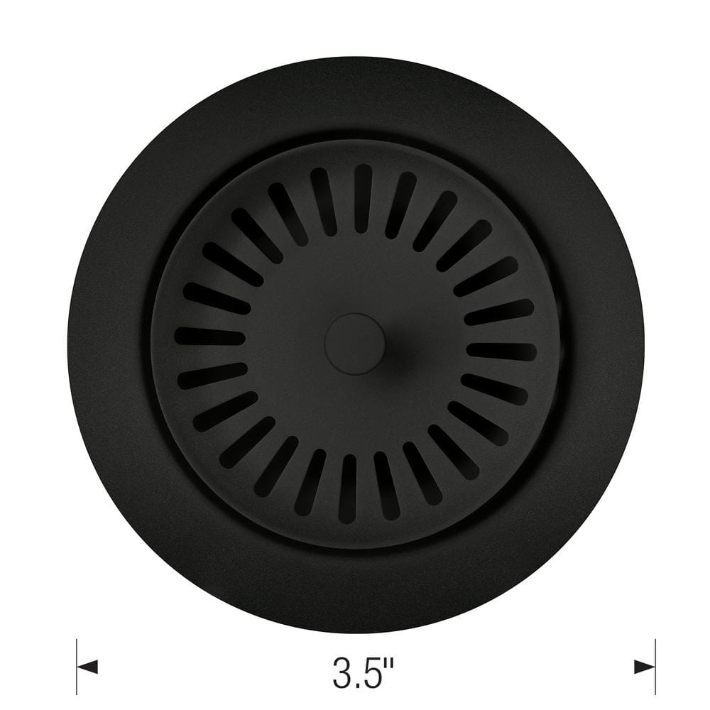 Coal Black Metal Kitchen Sink Basket Strainer