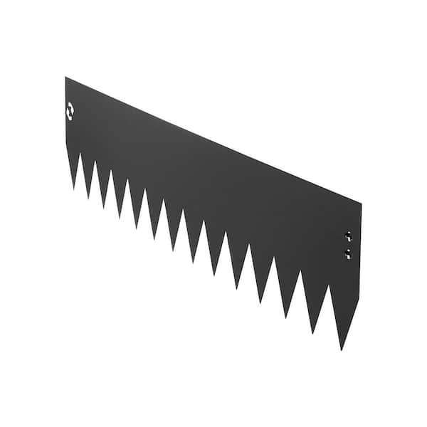 6-Pack Galvanized Steel Landscape Edging 40 in. L x 8in. W x 0.04 in. H Metal Garden Border, Bendable Yard Edging, Black