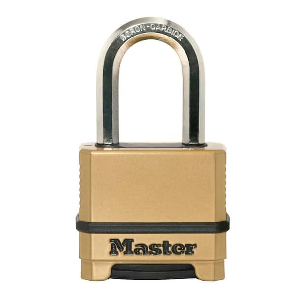 Heavy Duty Outdoor Combination Lock, Resettable, 1-1/2 in. Shackle