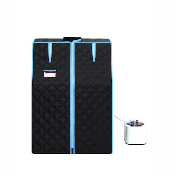 1-Person Half body Portable Grey Steam Sauna Tent-Personal Home Spa