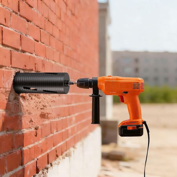 Core Drill Bit, 4-1/4 in. Diamond Dry Coring Bit with 3 Adapters, Pilot Drill, Hex Wrench for Red Bricks, 2025 Update