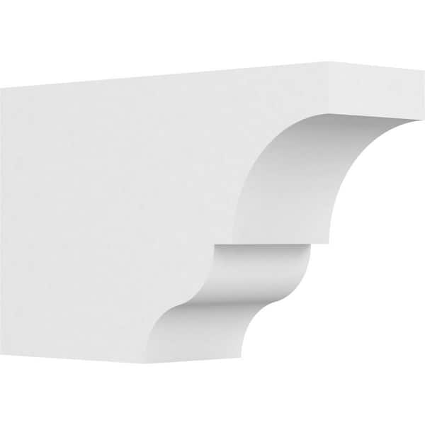 Ekena Millwork 5 in. x 10 in. x 16 in. Asheboro PVC Rafter Tail Brace