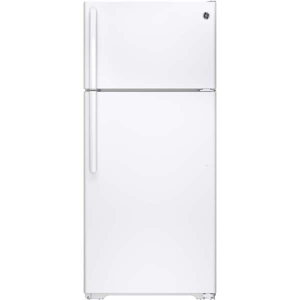 GE 15.5 cu. ft. Top Freezer Refrigerator in White