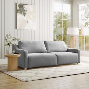 Grant 90.2 in. Grey Polyester Queen Size Sofa Bed