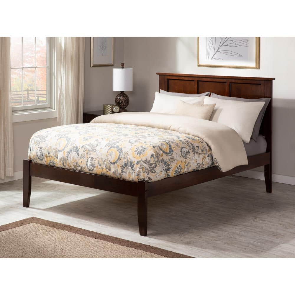 AFI Madison Walnut King Platform Bed with Open Foot Board AR8651004 ...