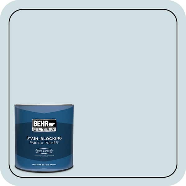 BEHR ULTRA 1 qt. Home Decorators Collection #HDC-CT-16B Waterfall Extra Durable Satin Enamel Interior Paint & Primer