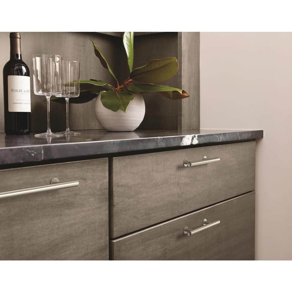 Satin Nickel 7-Inch Modern Cabinet Bar Pull