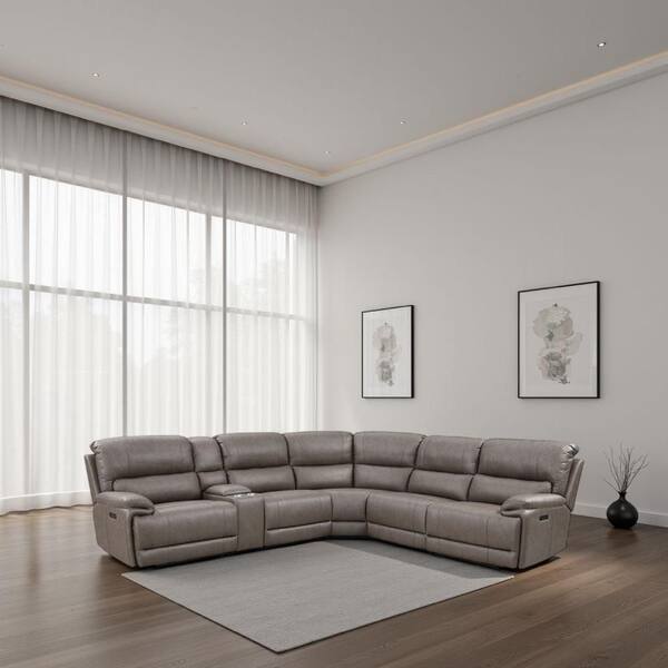 Chern 107 in. Pillow Top Arm Faux Leather Rectangle Shape Sofa in. Brown