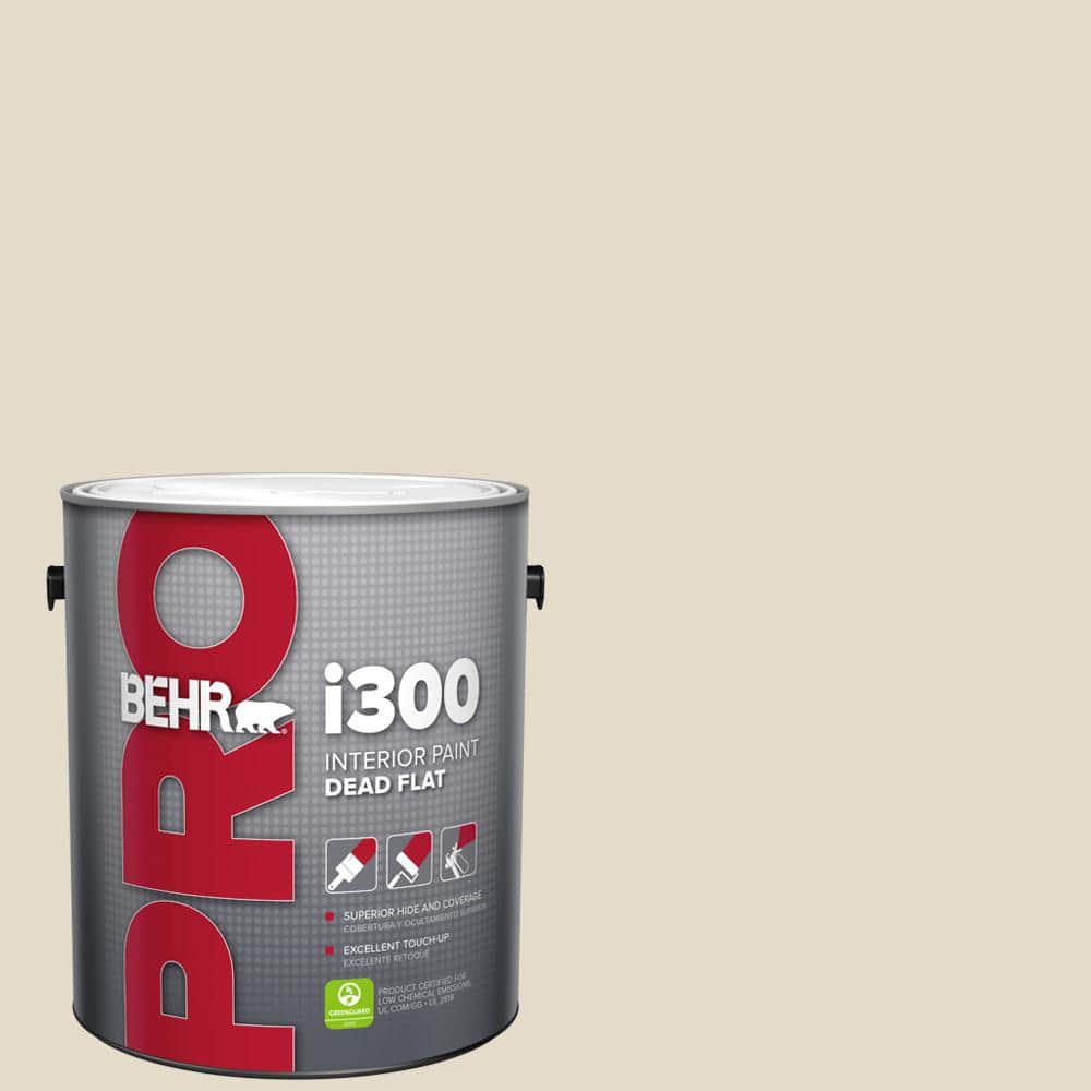 BEHR PRO 1 gal. PPU716 Vintage Linen Dead Flat Interior Paint PR31001