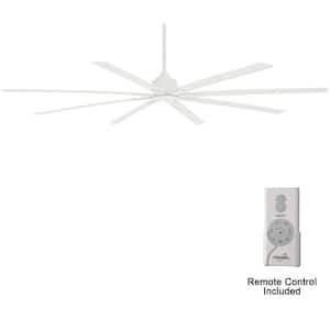 Xtreme H2O 84 in. Indoor/Outdoor Flat White Ceiling Fan with Remote Control