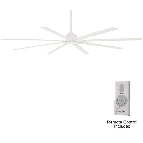 MINKA-AIRE Xtreme H2O 84 in. Indoor/Outdoor Flat White Ceiling Fan