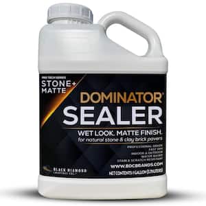 1 gal. Clear Acrylic Sealer Wet Look Matte Finish Professional Grade Fast Dry Water Based Stone and Clay Brick Sealer