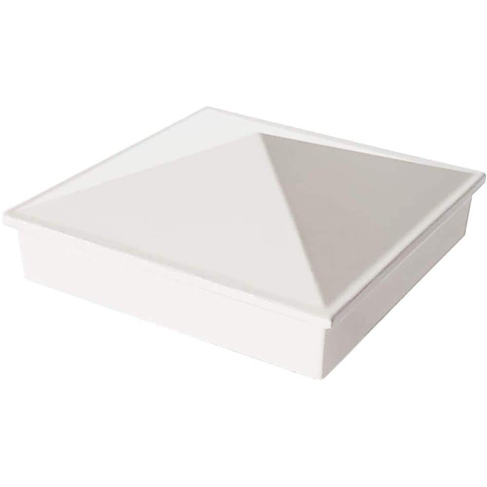 "3"" x 3"" Aluminum Pyramid Post Cap for Metal Posts - Pressure Fit - White - 1 Pack - DHPPC30WF" price history on PriceWatchPro