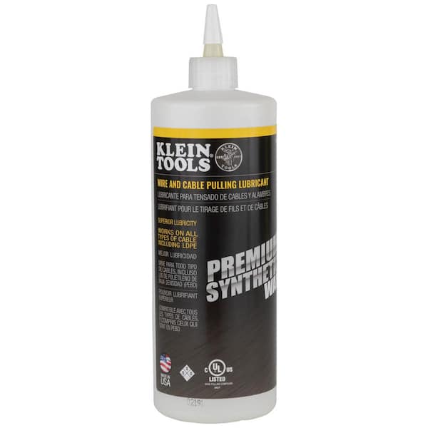 Klein Tools Premium Synthetic Wax Cable Pulling Lube 1-Quart 51010 - The  Home Depot