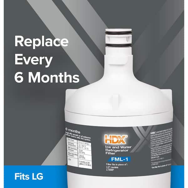 HDX HDX FML-1 LG LT500P Premium Refrigerator Water Filter