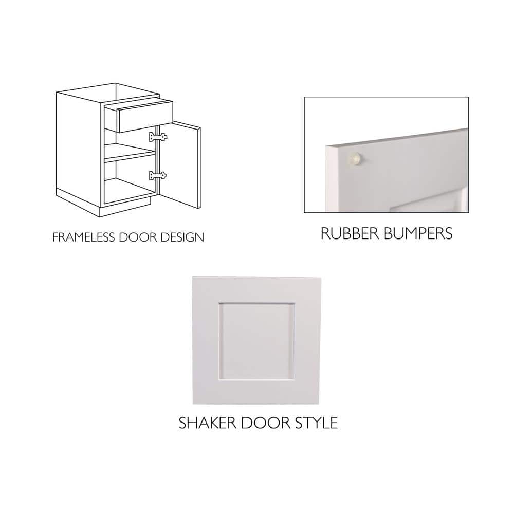 Brookings 24 Inch Espresso Solid Wood Shaker Bathroom Vanity