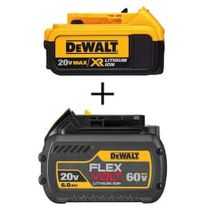 20V MAX XR Premium Lithium-Ion 4.0Ah Battery with FLEXVOLT 20V/60V MAX Lithium-Ion Battery