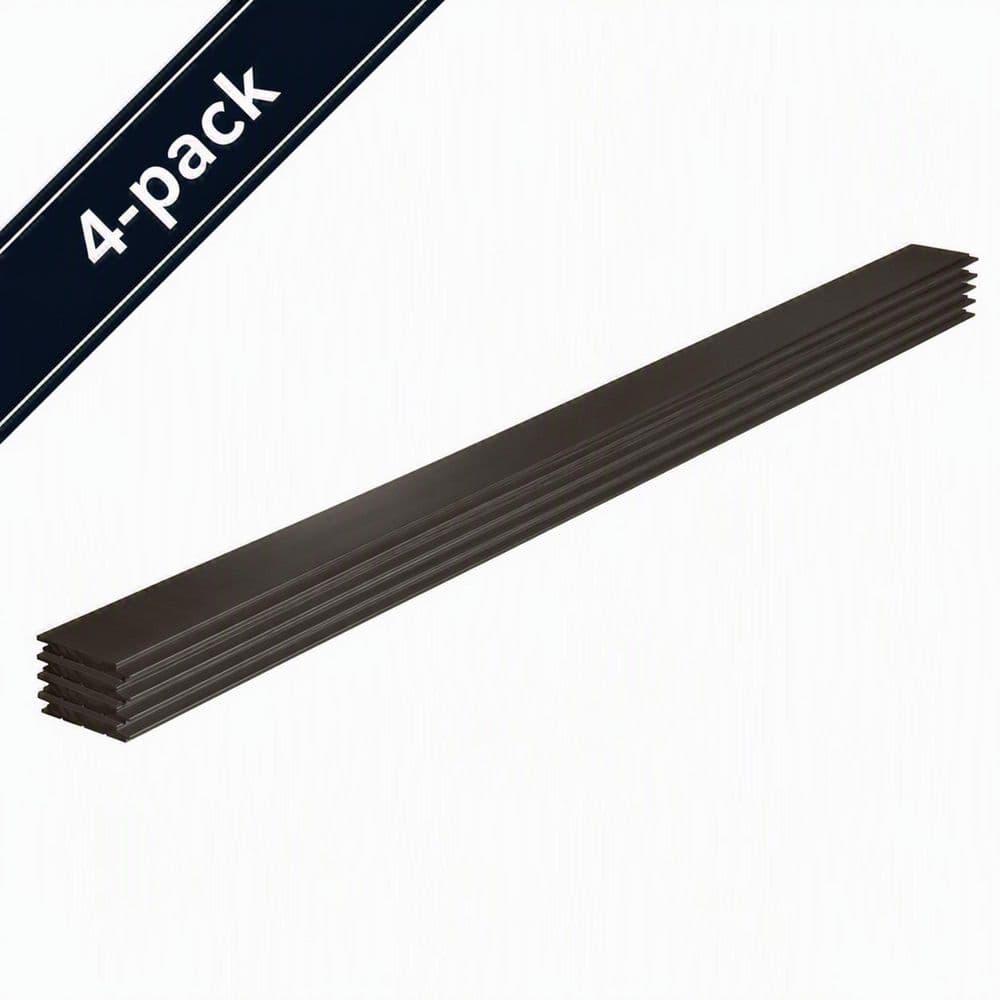 Edge 1 in. x 8 in. x 8 ft. Timeless Truffle Smooth Painted Nickel