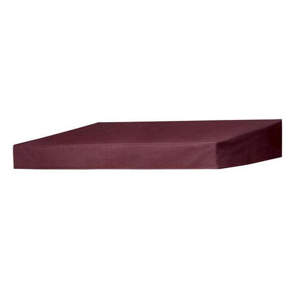 Door Canopy in a Box 8 ft. Classic Door Canopy Replacement Cover (50 in. Projection) in Burgundy