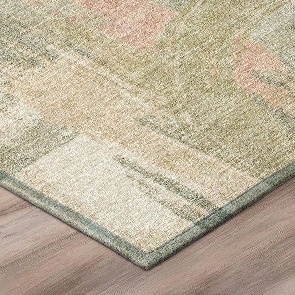 Chantille Machine Washable Indoor/Outdoor Abstract ACN2948 Blush 2 ft. x 7 ft. Runner Rug