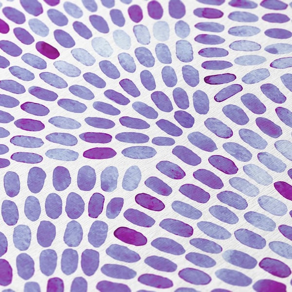 Surfside 8 ft. x 8 ft. Purple Geometric Indoor/Outdoor Area Rug