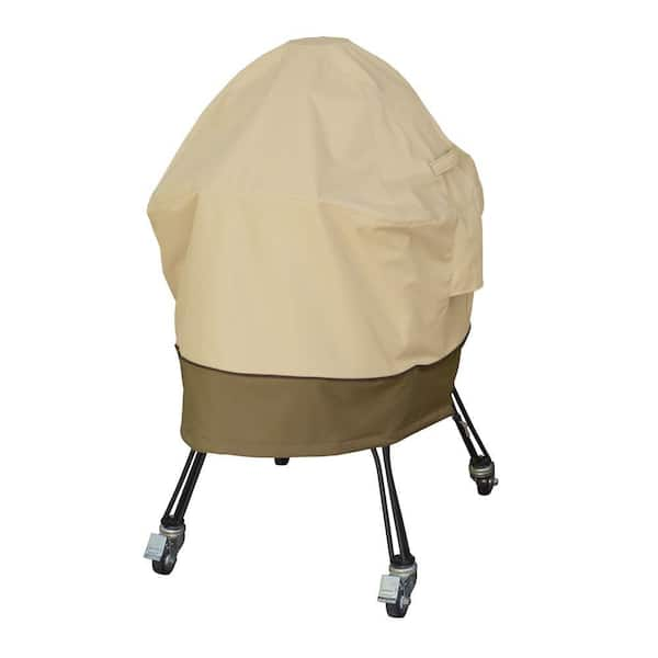 Classic Accessories Veranda 18 in. Dia x 40 in. H Ceramic Grill Cover in Pebble