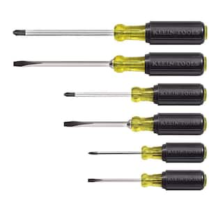 6-Piece Assorted Screwdriver Set - Cushion Grip Handles