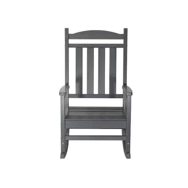 Kamas Charcoal Stainless Steel Frame Outdoor Rocking Chair