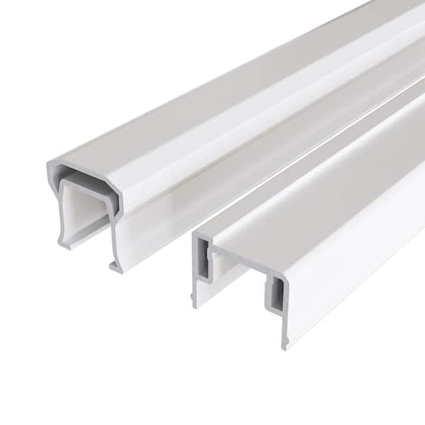 Fiberon CountrySide 8 ft. x 42 in. Composite Line/Stair Section H-Channel Top Rail, Bottom Rail